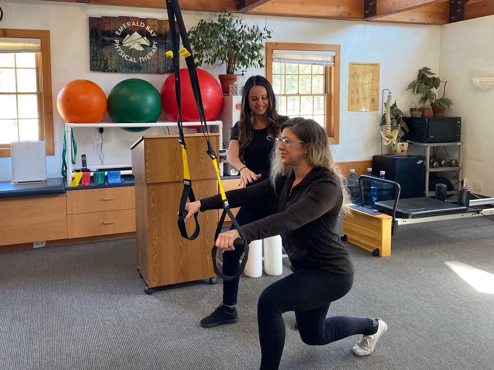 emerald bay physical therapy gym in action